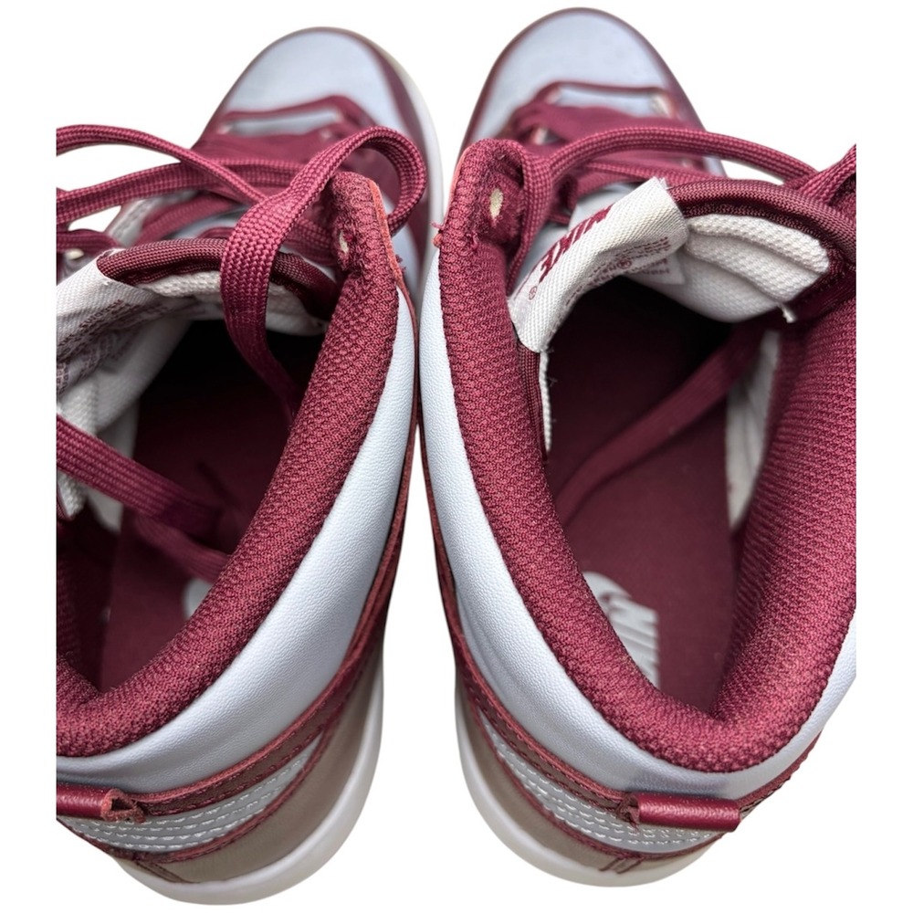 Nike Dunk High Burgundy Crush Mens Sneakers Grey Maroon DD1399-601 - Picture 7 of 9
